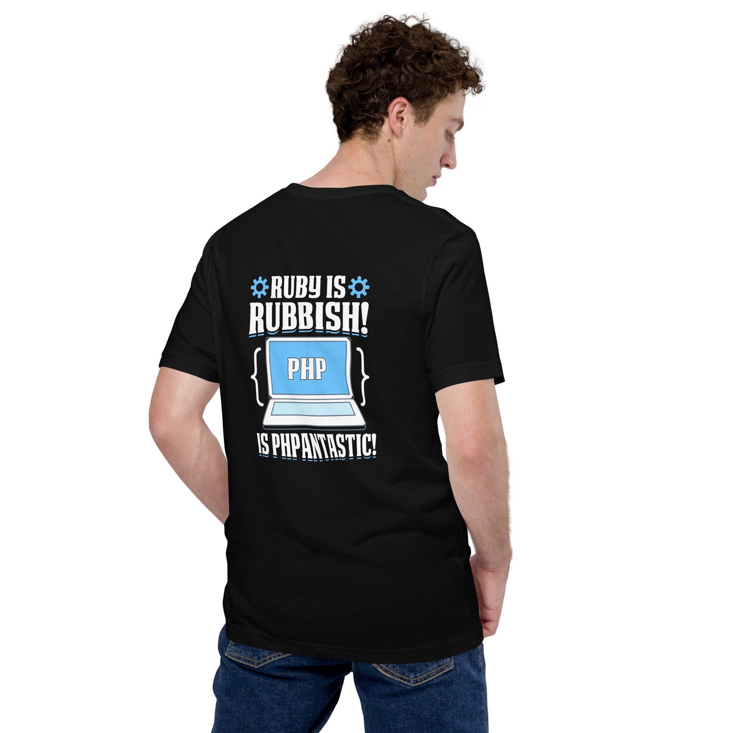 Ruby is Rubbish - Unisex t-shirt ( Back Print ) by DarkByteGear