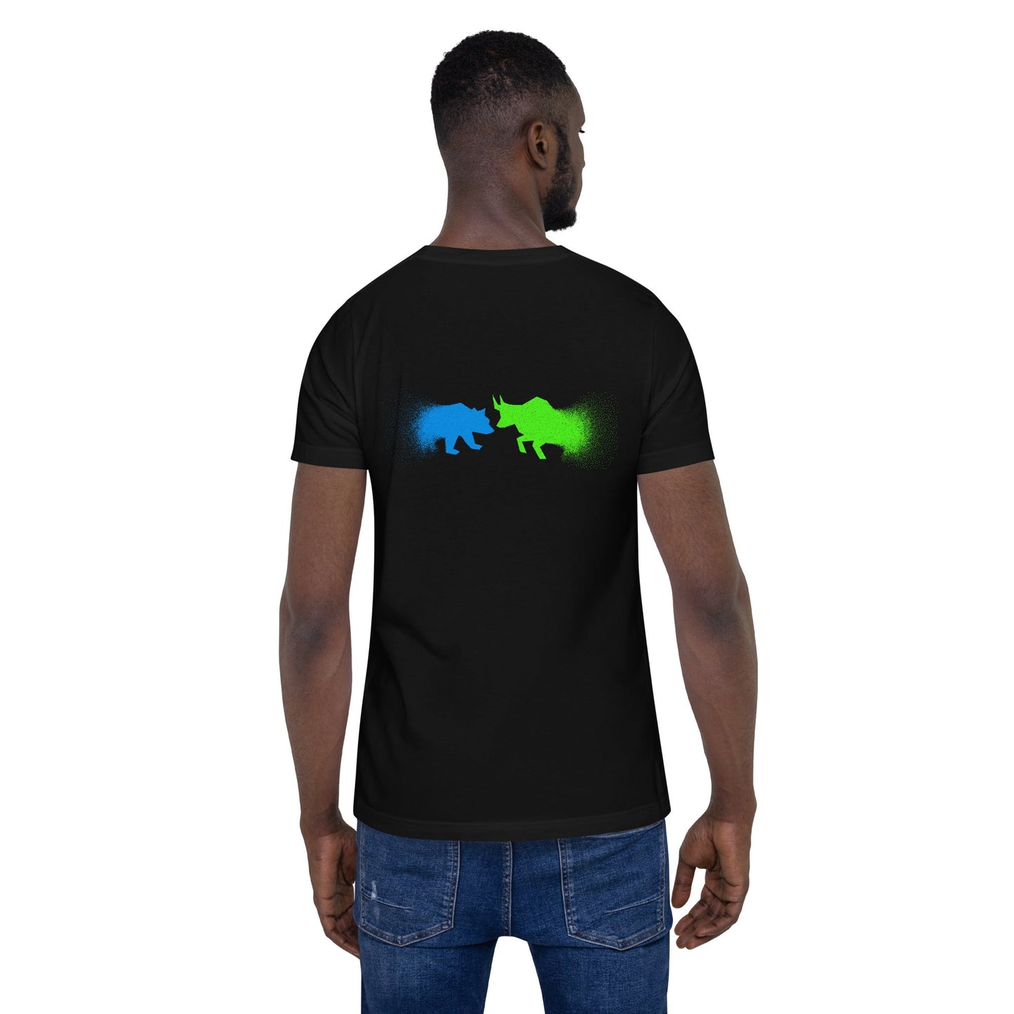 Bearish And Bullish (DB) - Unisex t-shirt ( Back Print ) by DarkByteGear