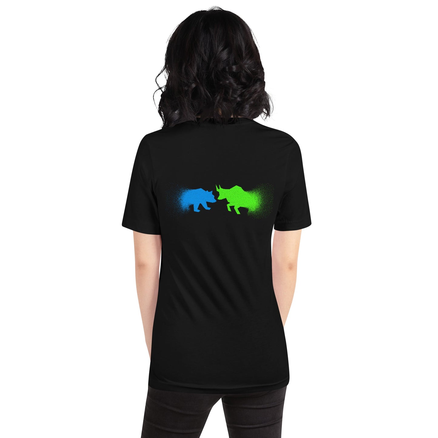 Bearish And Bullish (DB) - Unisex t-shirt ( Back Print ) by DarkByteGear