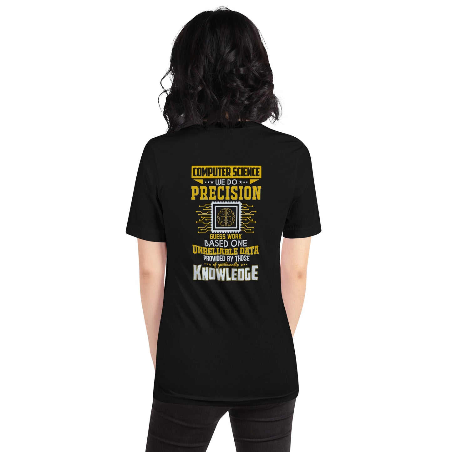Computer Science: We do V1 - Unisex t-shirt ( Back Print ) by DarkByteGear