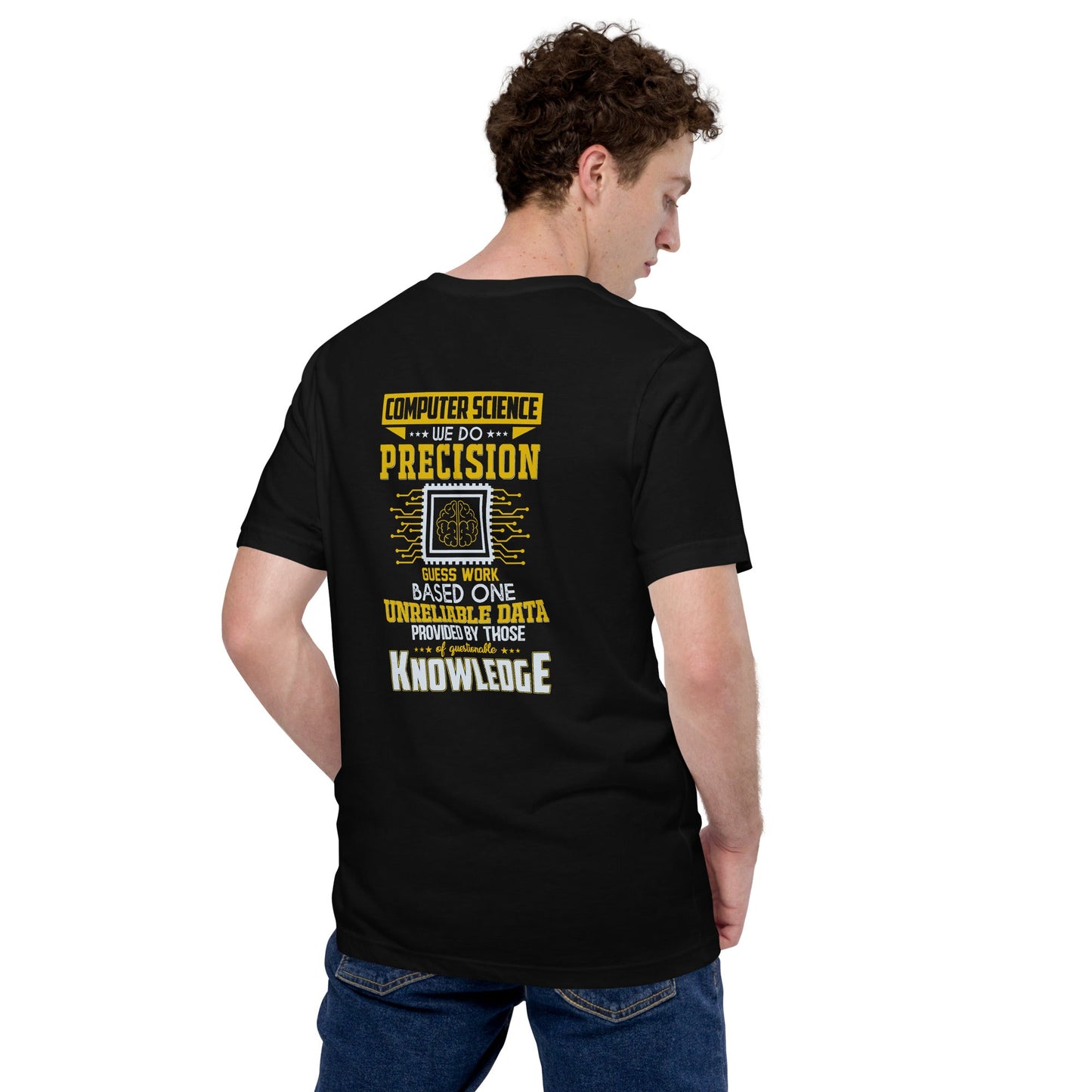 Computer Science: We do V1 - Unisex t-shirt ( Back Print ) by DarkByteGear