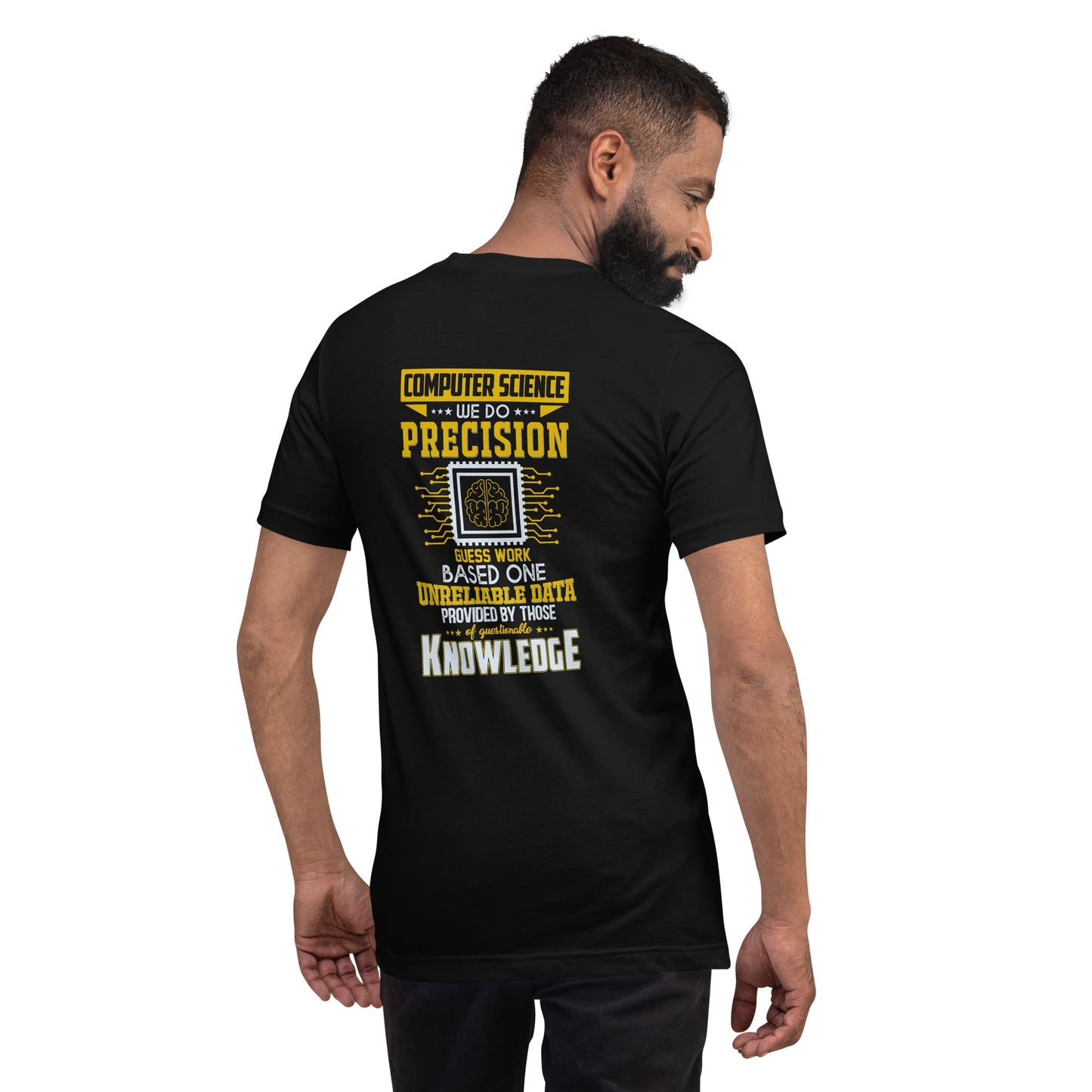 Computer Science: We do V1 - Unisex t-shirt ( Back Print ) by DarkByteGear