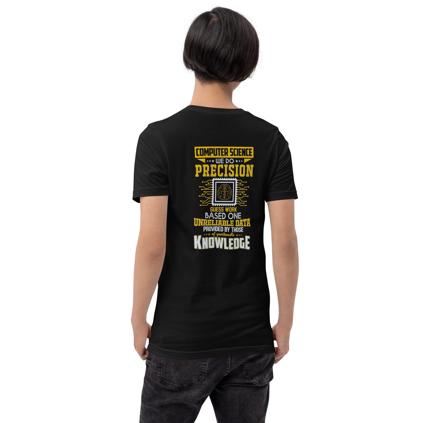 Computer Science: We do V1 - Unisex t-shirt ( Back Print ) by DarkByteGear