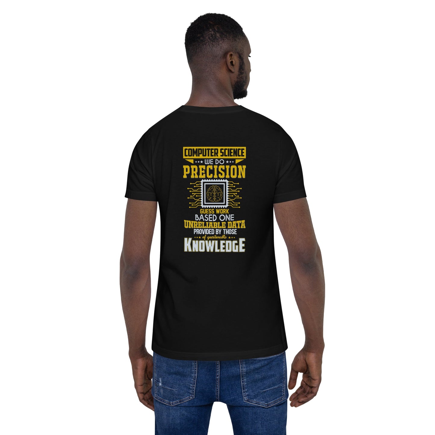 Computer Science: We do V1 - Unisex t-shirt ( Back Print ) by DarkByteGear