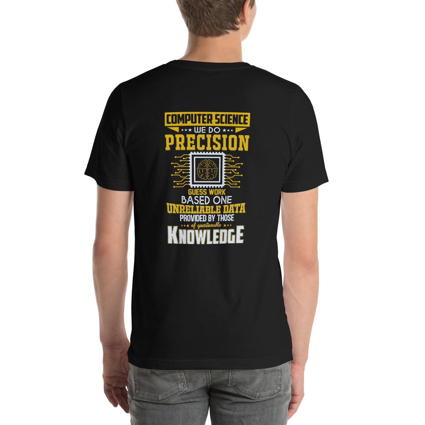 Computer Science: We do V1 - Unisex t-shirt ( Back Print ) by DarkByteGear