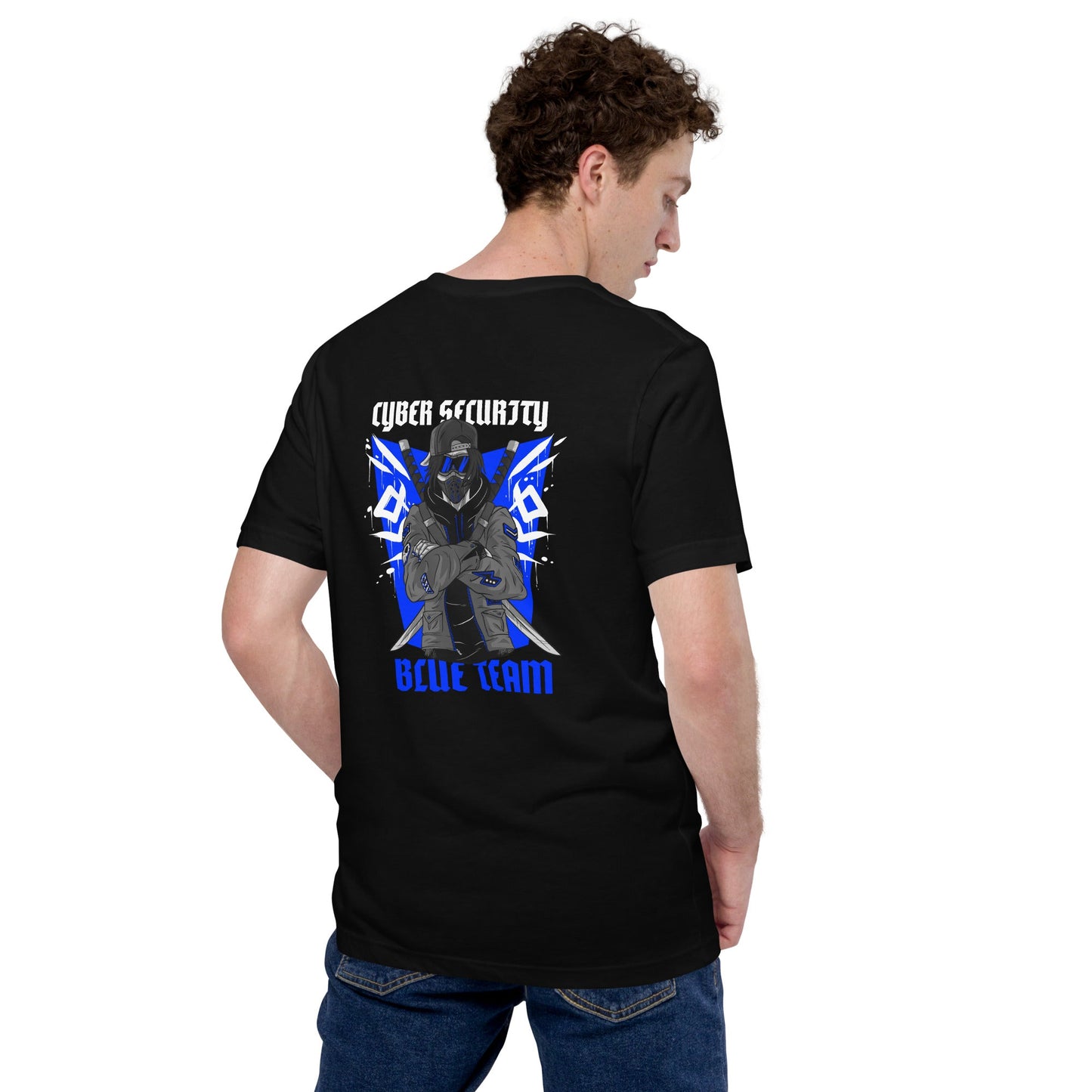 Cyber Security Blue Team V3 - Unisex t-shirt ( Back Print ) by DarkByteGear