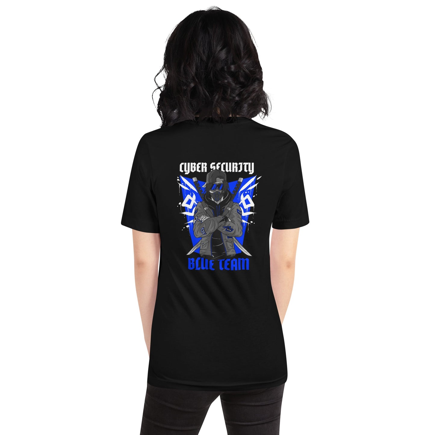 Cyber Security Blue Team V3 - Unisex t-shirt ( Back Print ) by DarkByteGear