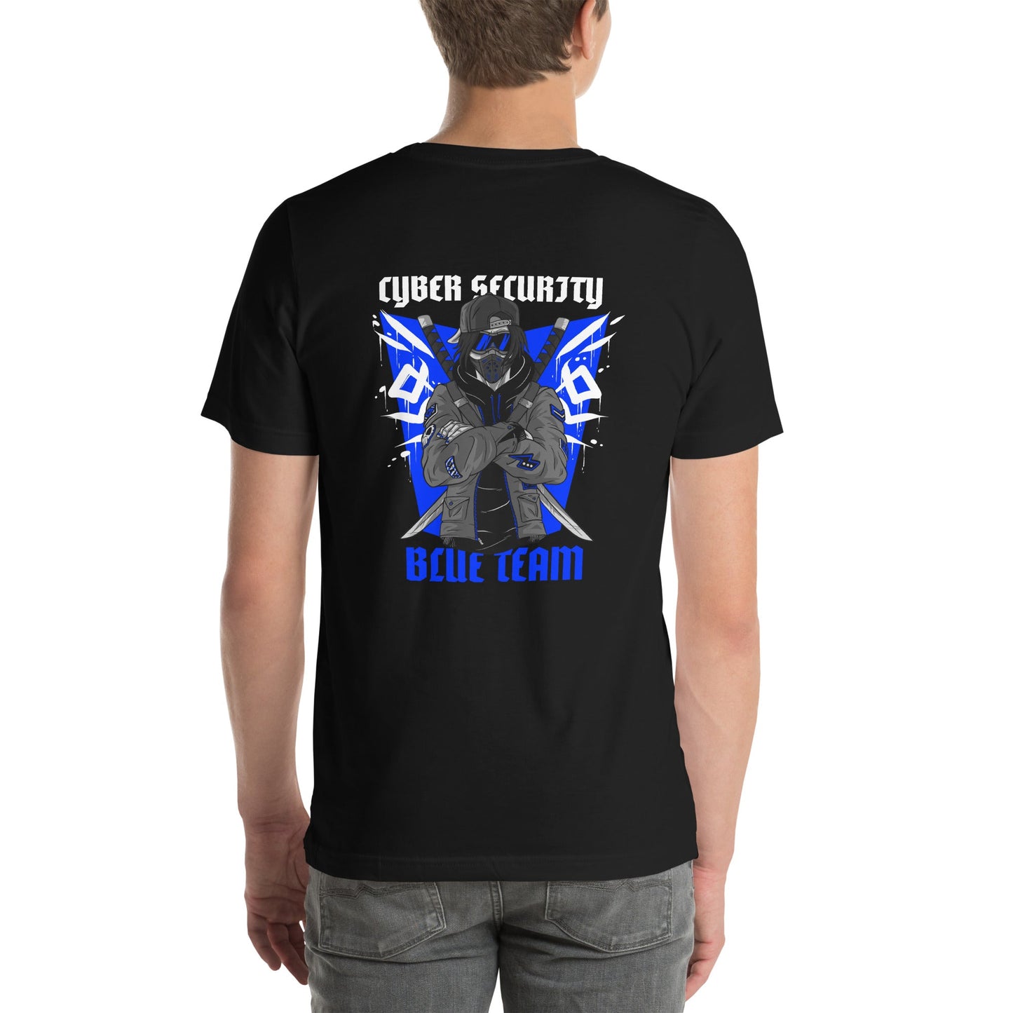 Cyber Security Blue Team V3 - Unisex t-shirt ( Back Print ) by DarkByteGear