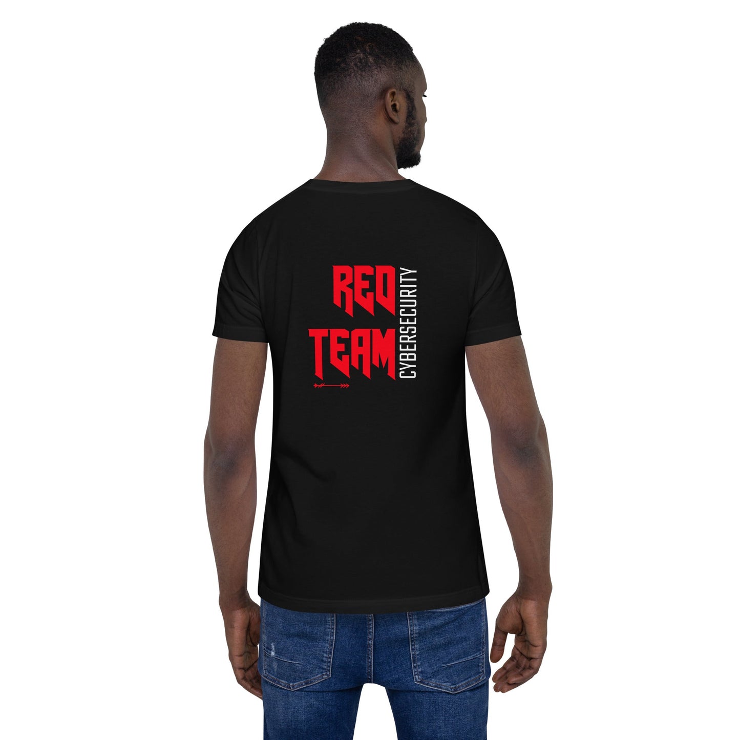 Cyber Security Red Team V9 - Unisex t-shirt ( Back Print ) by DarkByteGear
