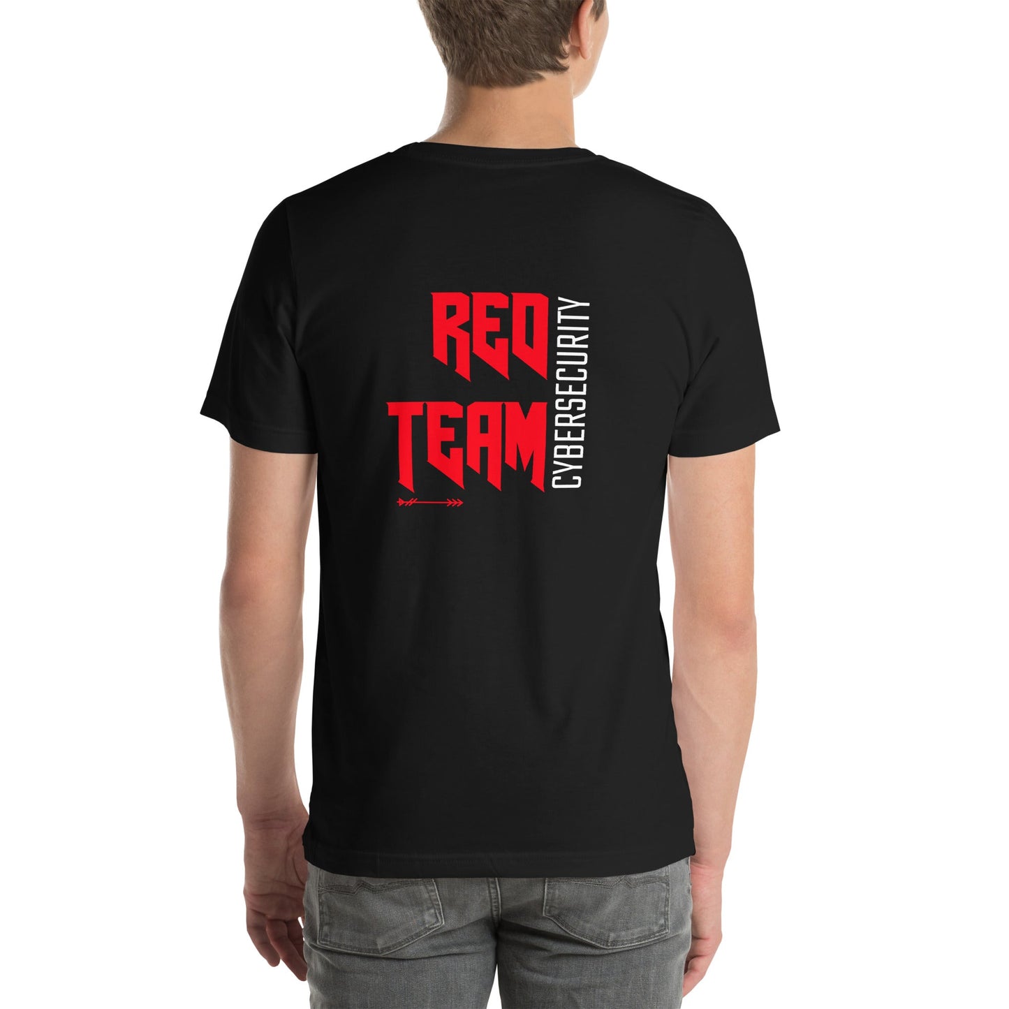 Cyber Security Red Team V9 - Unisex t-shirt ( Back Print ) by DarkByteGear