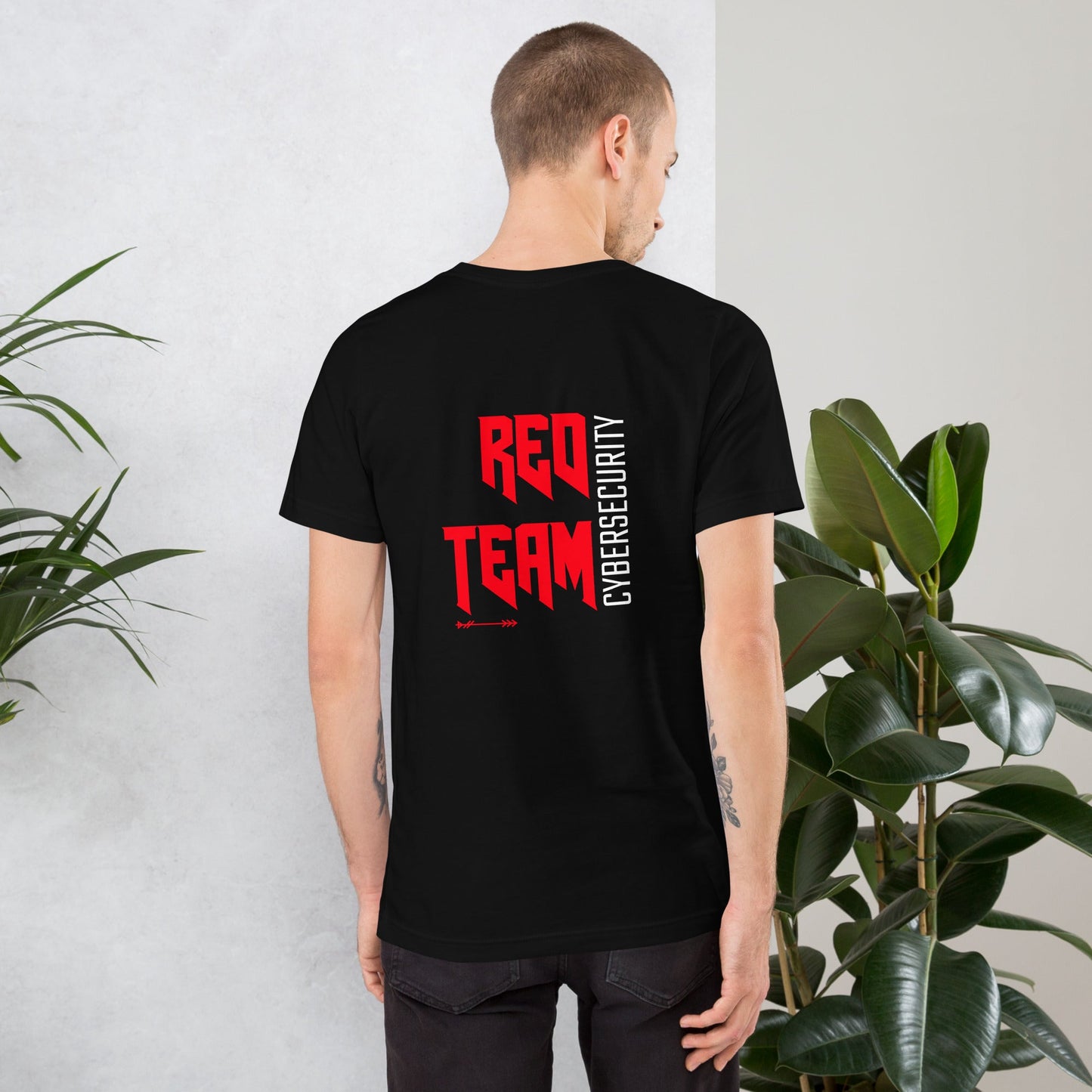 Cyber Security Red Team V9 - Unisex t-shirt ( Back Print ) by DarkByteGear
