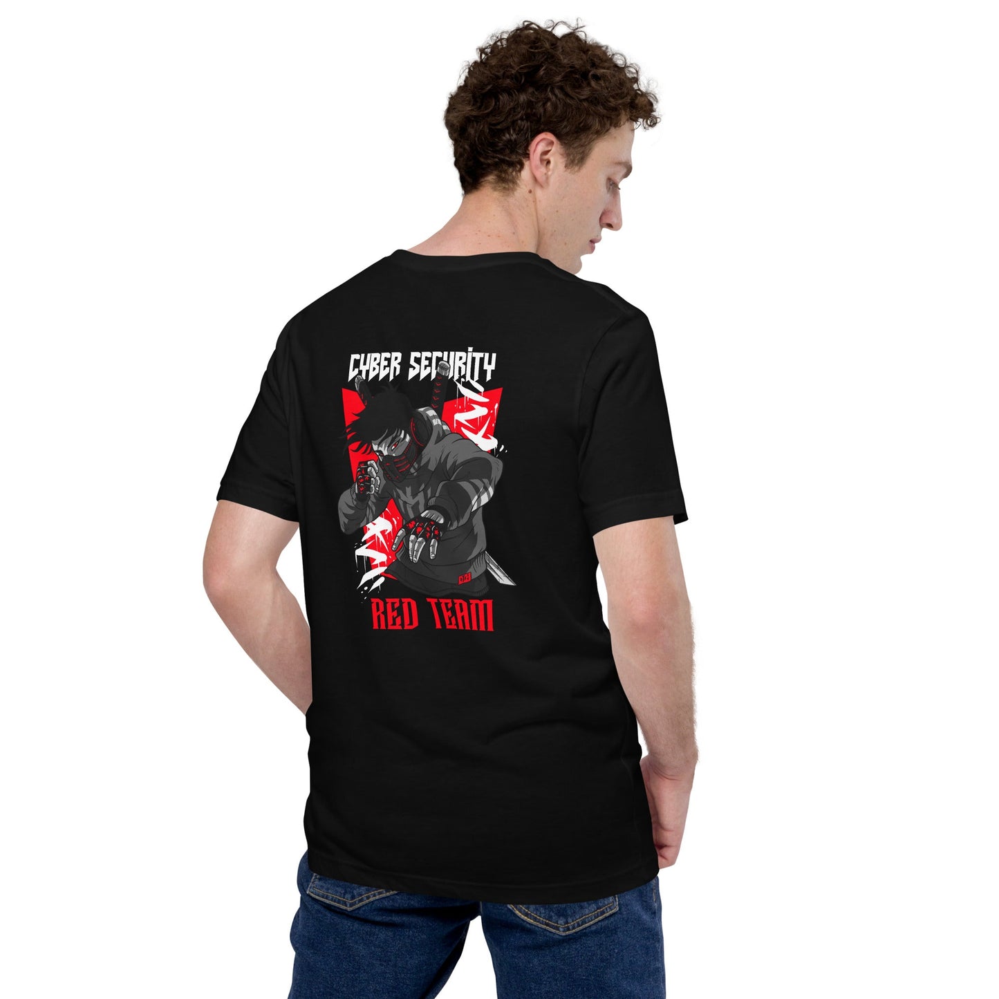 Cyber Security Red Team V3 - Unisex t-shirt ( Back Print ) by DarkByteGear