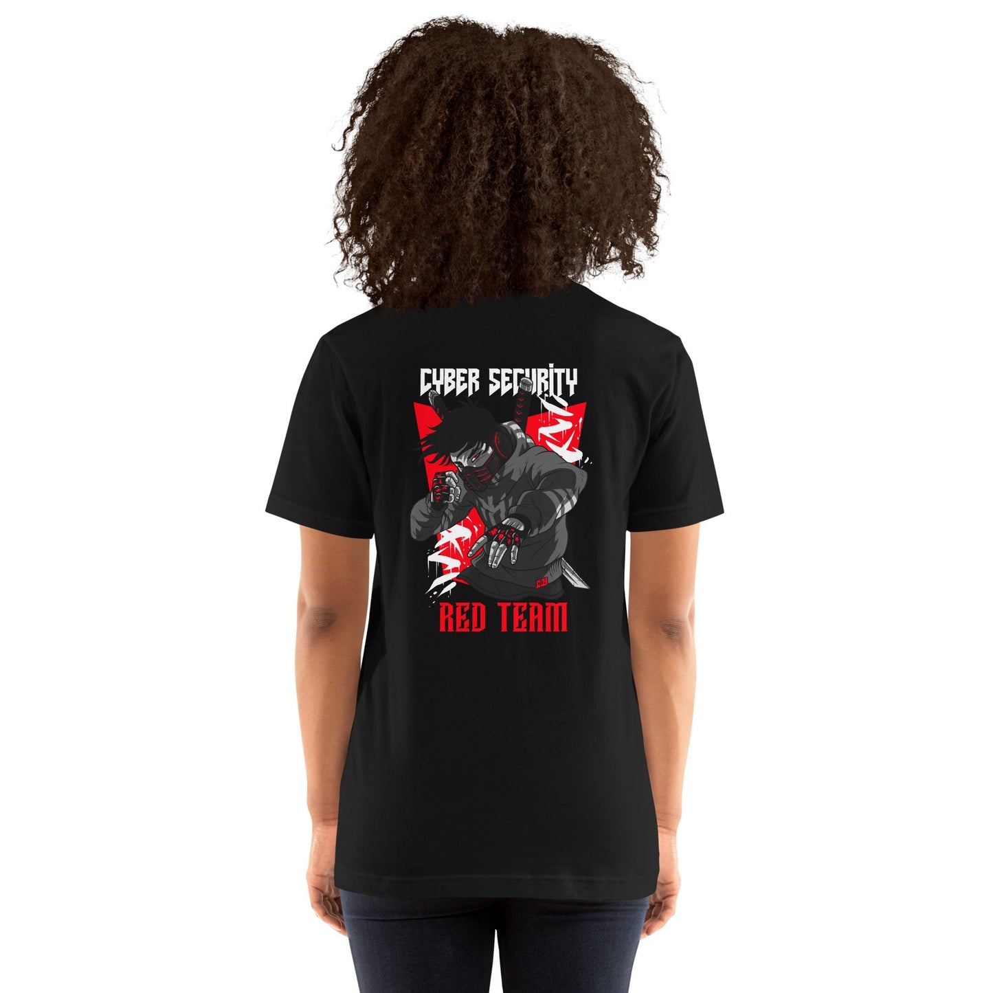 Cyber Security Red Team V3 - Unisex t-shirt ( Back Print ) by DarkByteGear