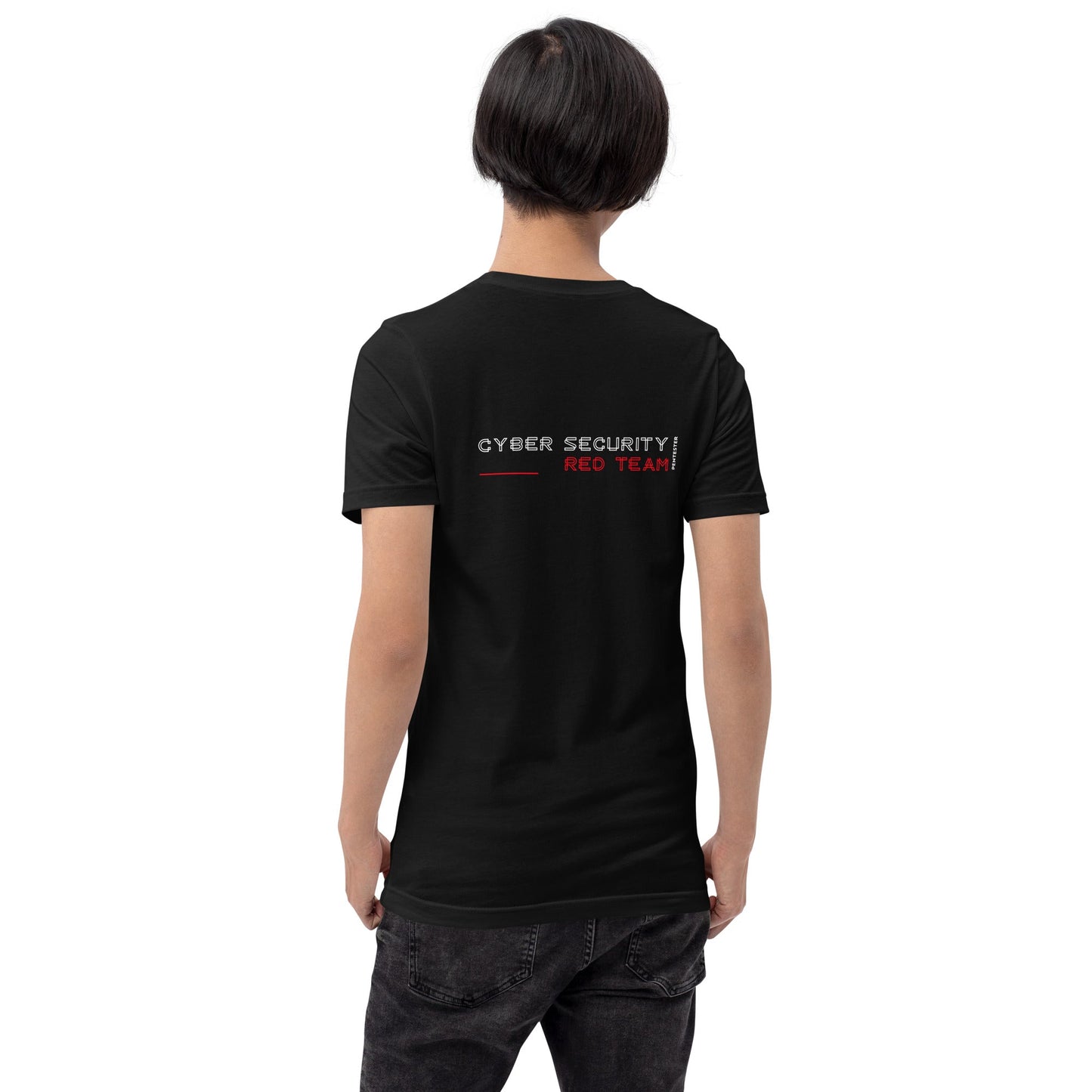 Cyber Security Red Team V2 - Unisex t-shirt ( Back Print ) by DarkByteGear