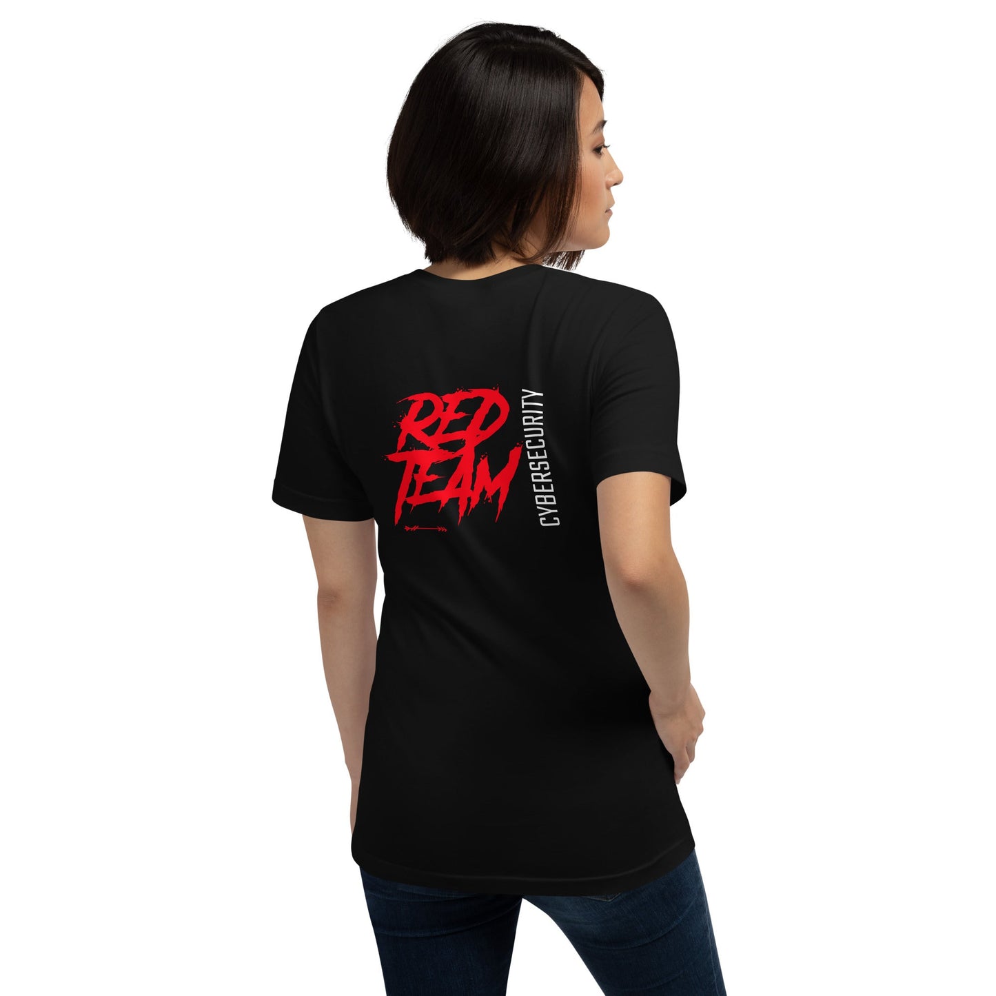 Cyber Security Red Team V6 - Unisex t-shirt ( Back Print ) by DarkByteGear