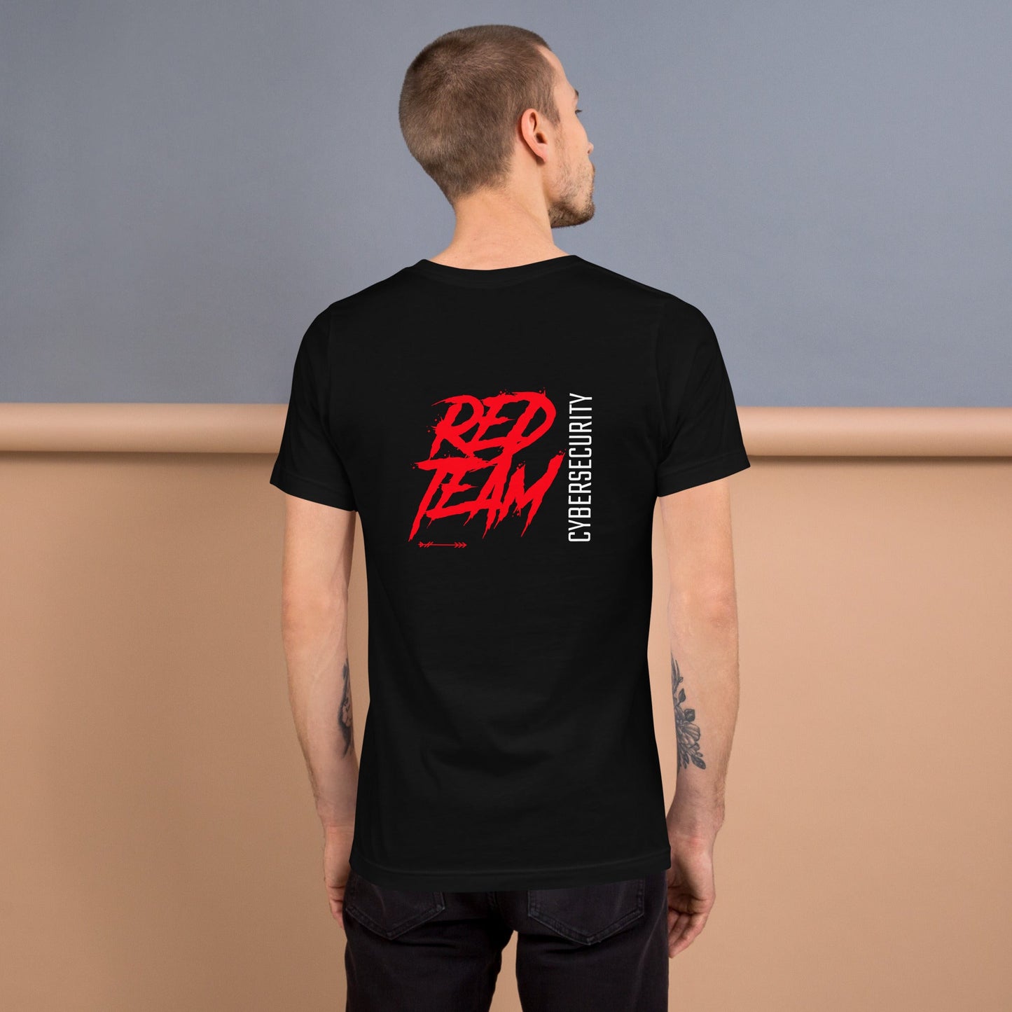 Cyber Security Red Team V6 - Unisex t-shirt ( Back Print ) by DarkByteGear