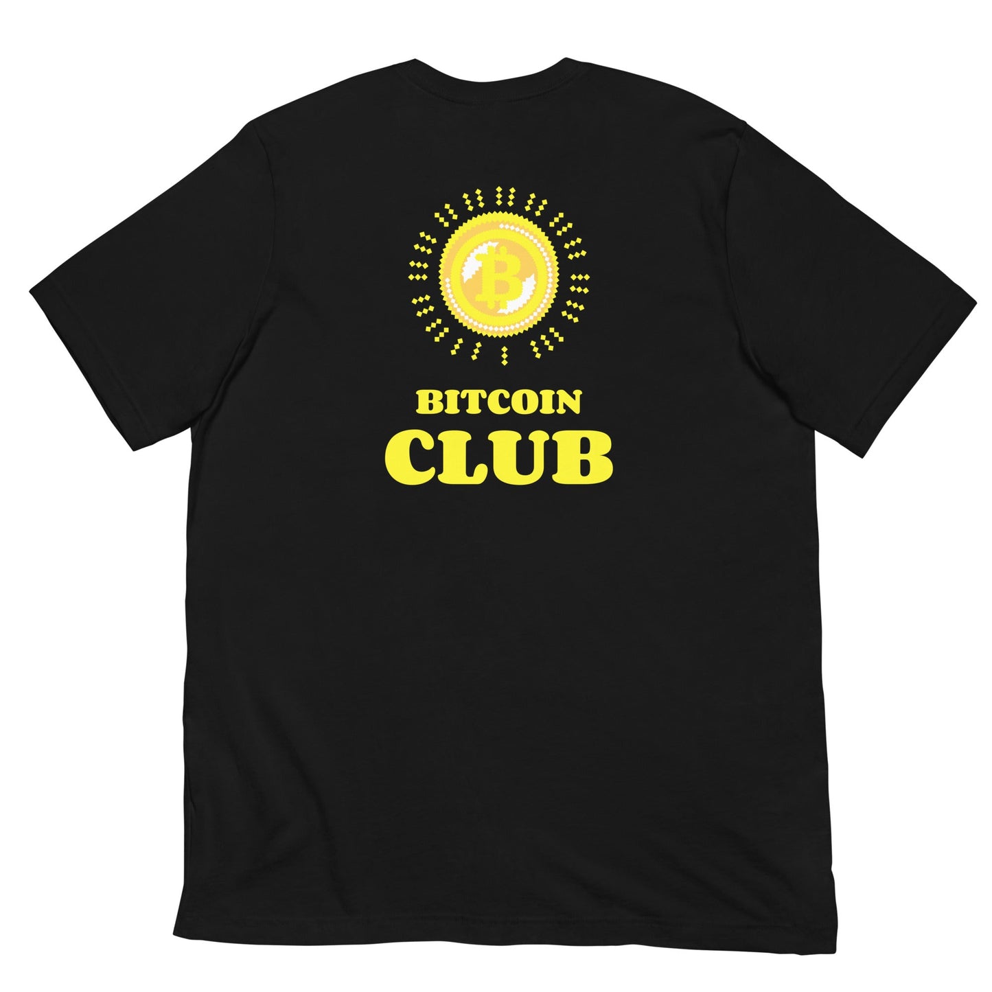 BITCOIN CLUB - Unisex t-shirt ( Back Print ) by DarkByteGear