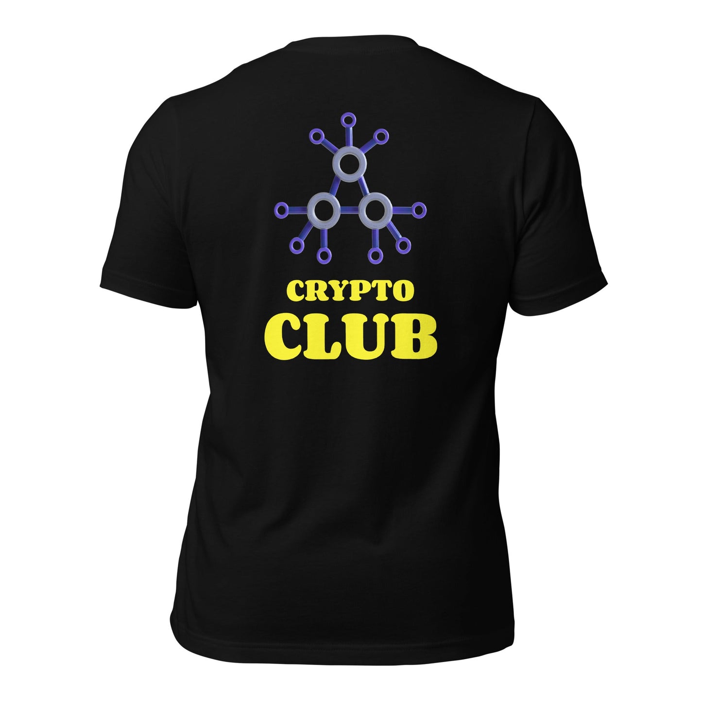 Crypto Club V1 - Unisex t-shirt ( Back Print ) by DarkByteGear