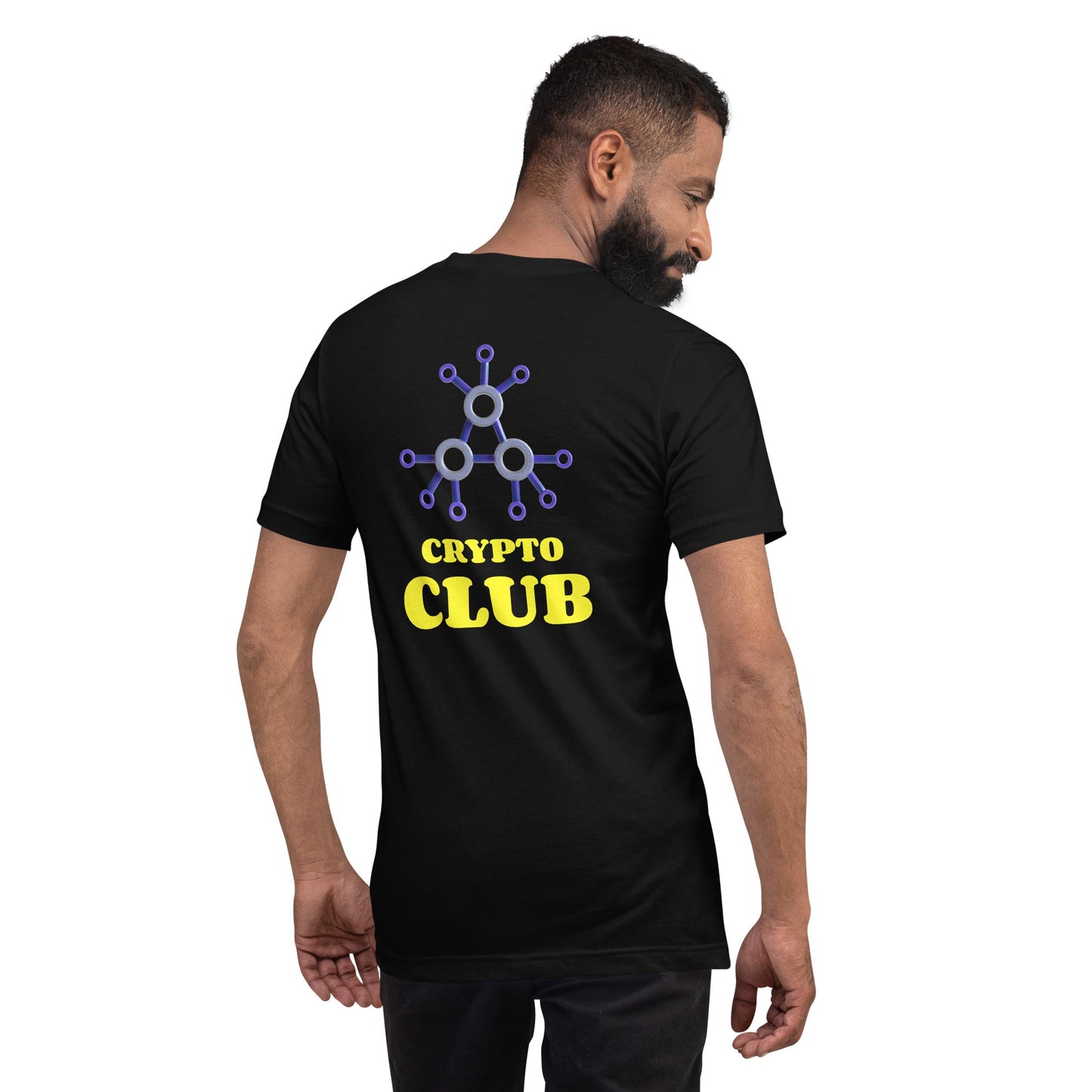 Crypto Club V1 - Unisex t-shirt ( Back Print ) by DarkByteGear
