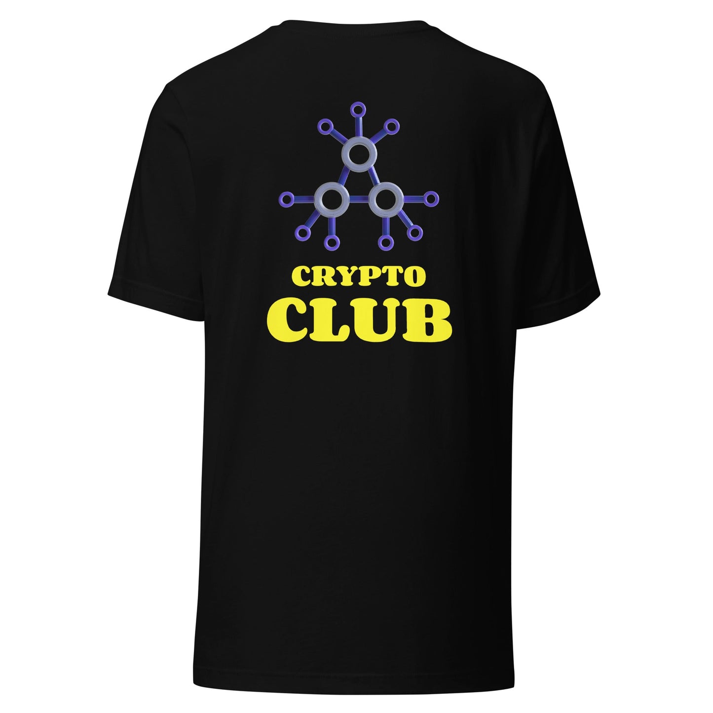 Crypto Club V1 - Unisex t-shirt ( Back Print ) by DarkByteGear