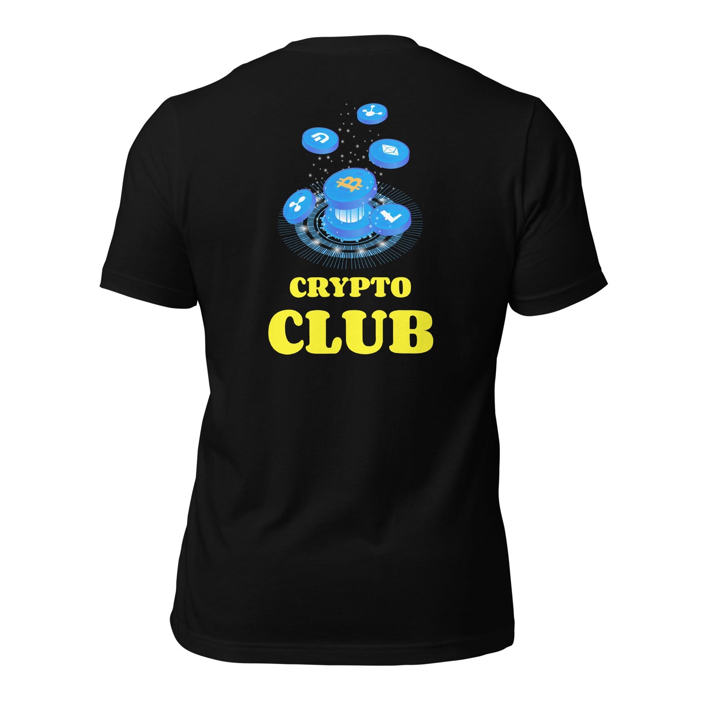 Crypto Club - Unisex t-shirt ( Back Print ) by DarkByteGear