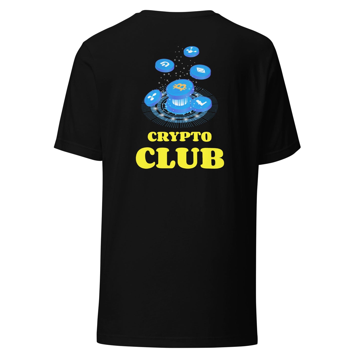 Crypto Club - Unisex t-shirt ( Back Print ) by DarkByteGear