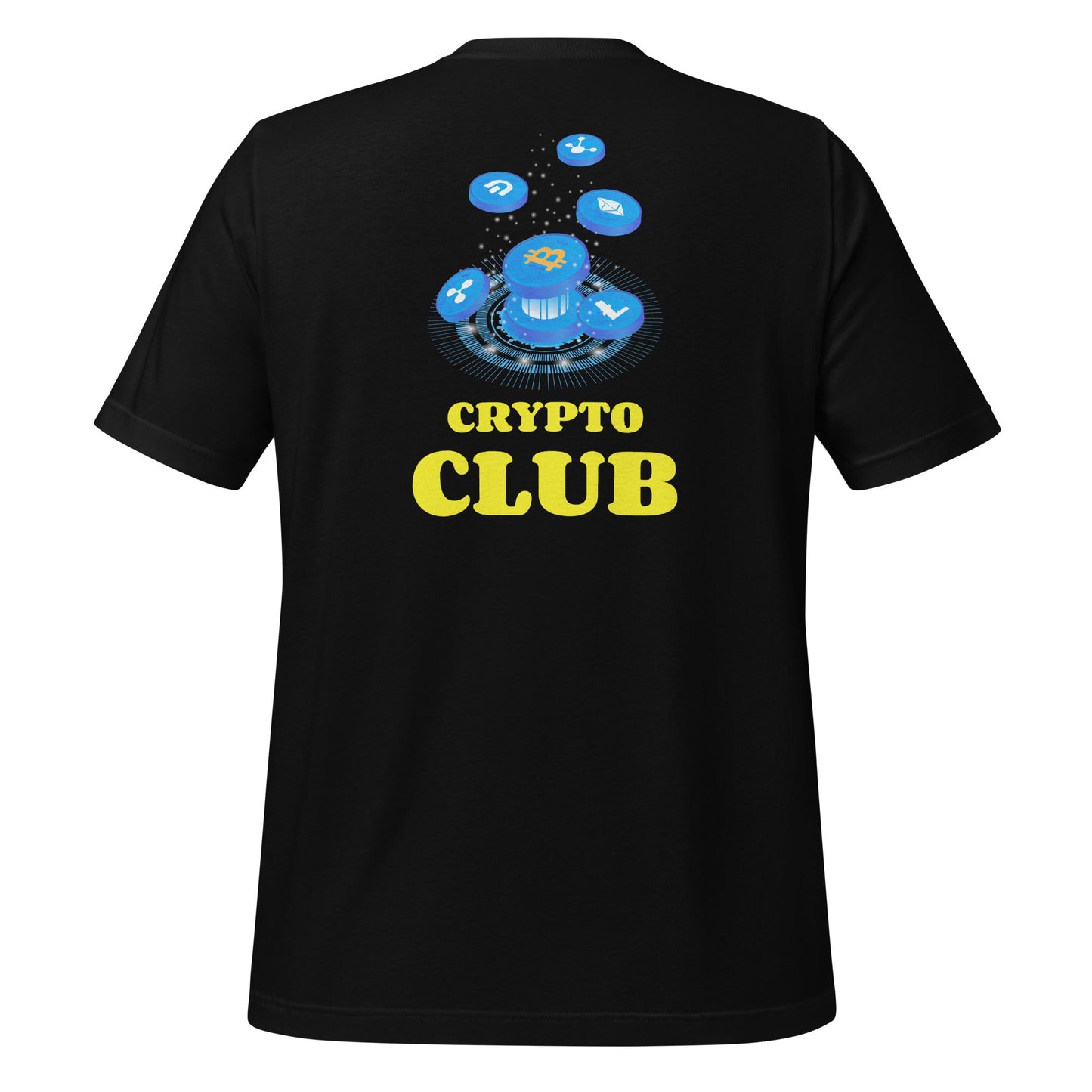 Crypto Club - Unisex t-shirt ( Back Print ) by DarkByteGear
