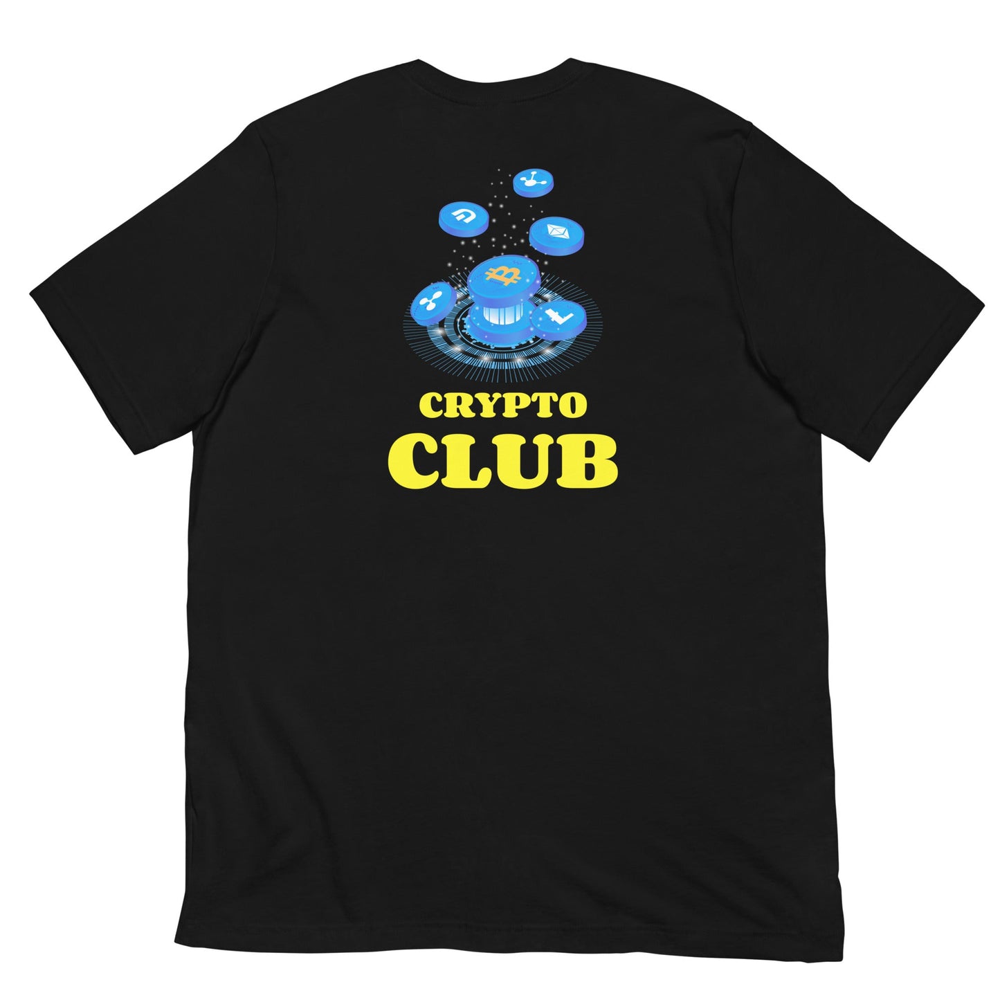 Crypto Club - Unisex t-shirt ( Back Print ) by DarkByteGear