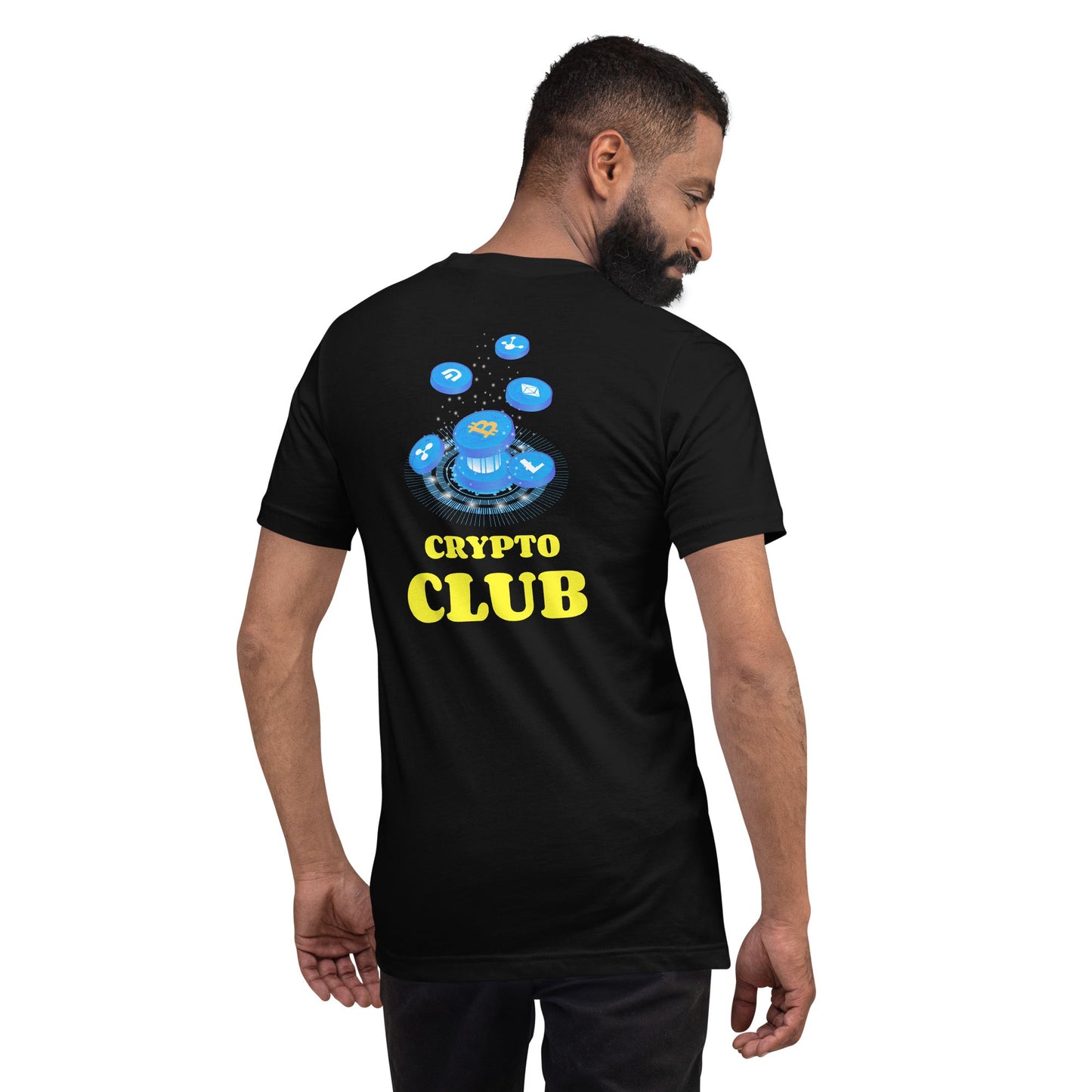 Crypto Club - Unisex t-shirt ( Back Print ) by DarkByteGear