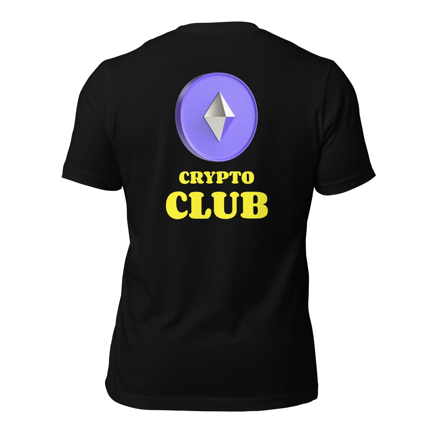 Crypto Club V2 - Unisex t-shirt ( Back Print ) by DarkByteGear