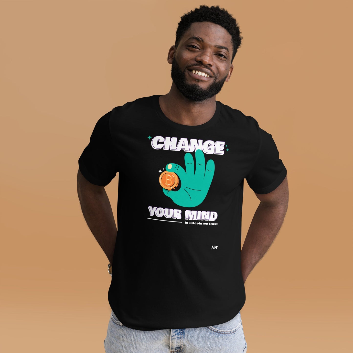 Change your mind in Bitcoin we Trust - Unisex t-shirt by DarkByteGear