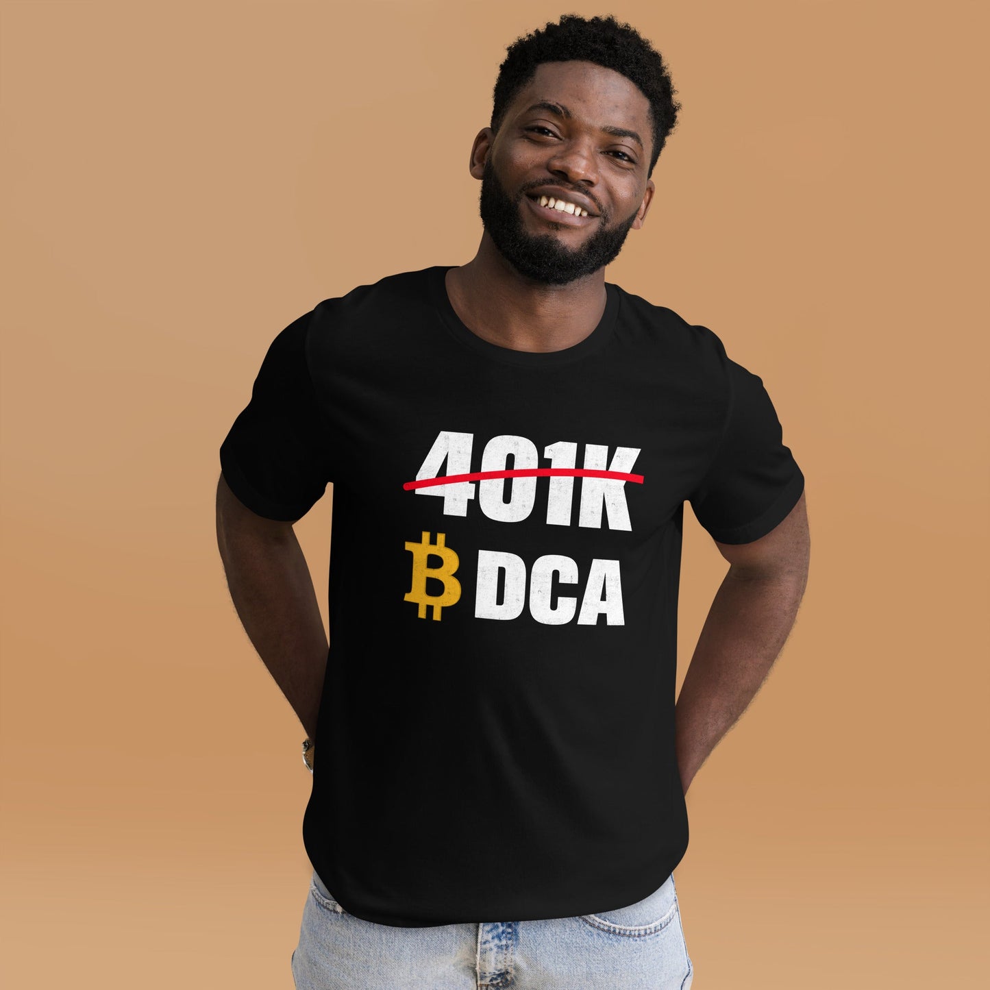 401K Bitcoin DCA Unisex t-shirt by DarkByteGear