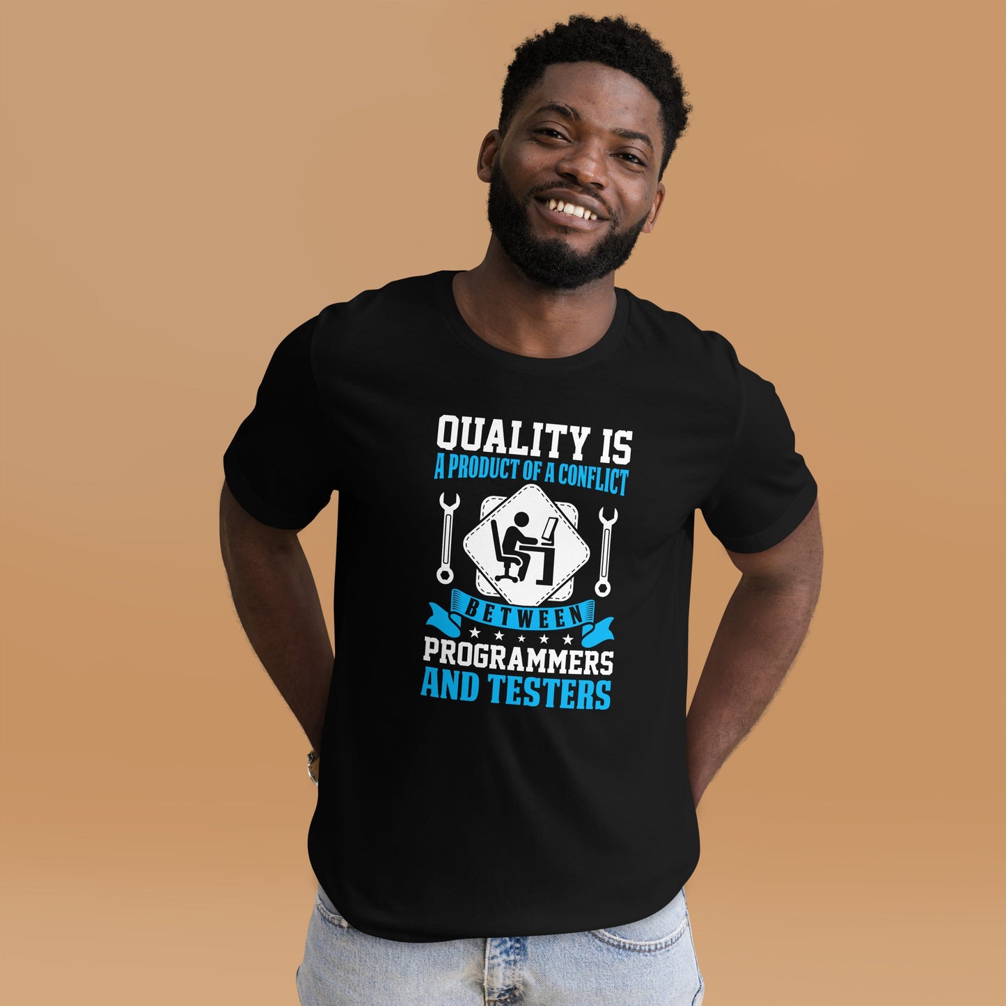 Quality is a Product of a conflict -Unisex t-shirt by DarkByteGear