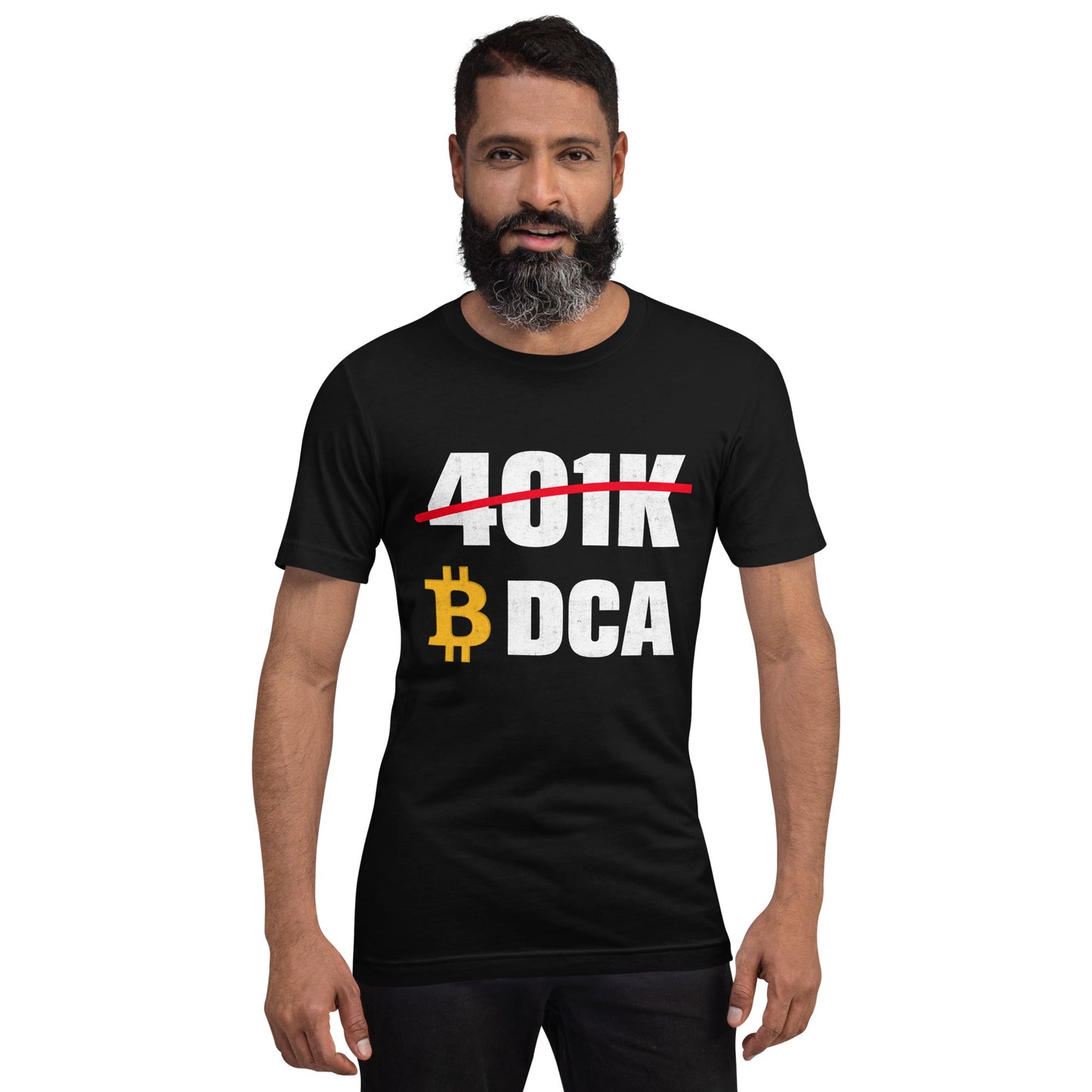 401K Bitcoin DCA Unisex t-shirt by DarkByteGear