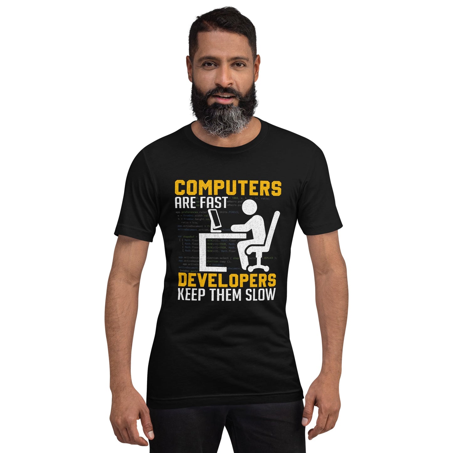 Computers are Fast, Developers make them Slow - Unisex t-shirt by DarkByteGear