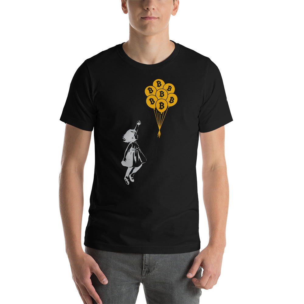 Bitcoin Little Girl Unisex t-shirt by DarkByteGear