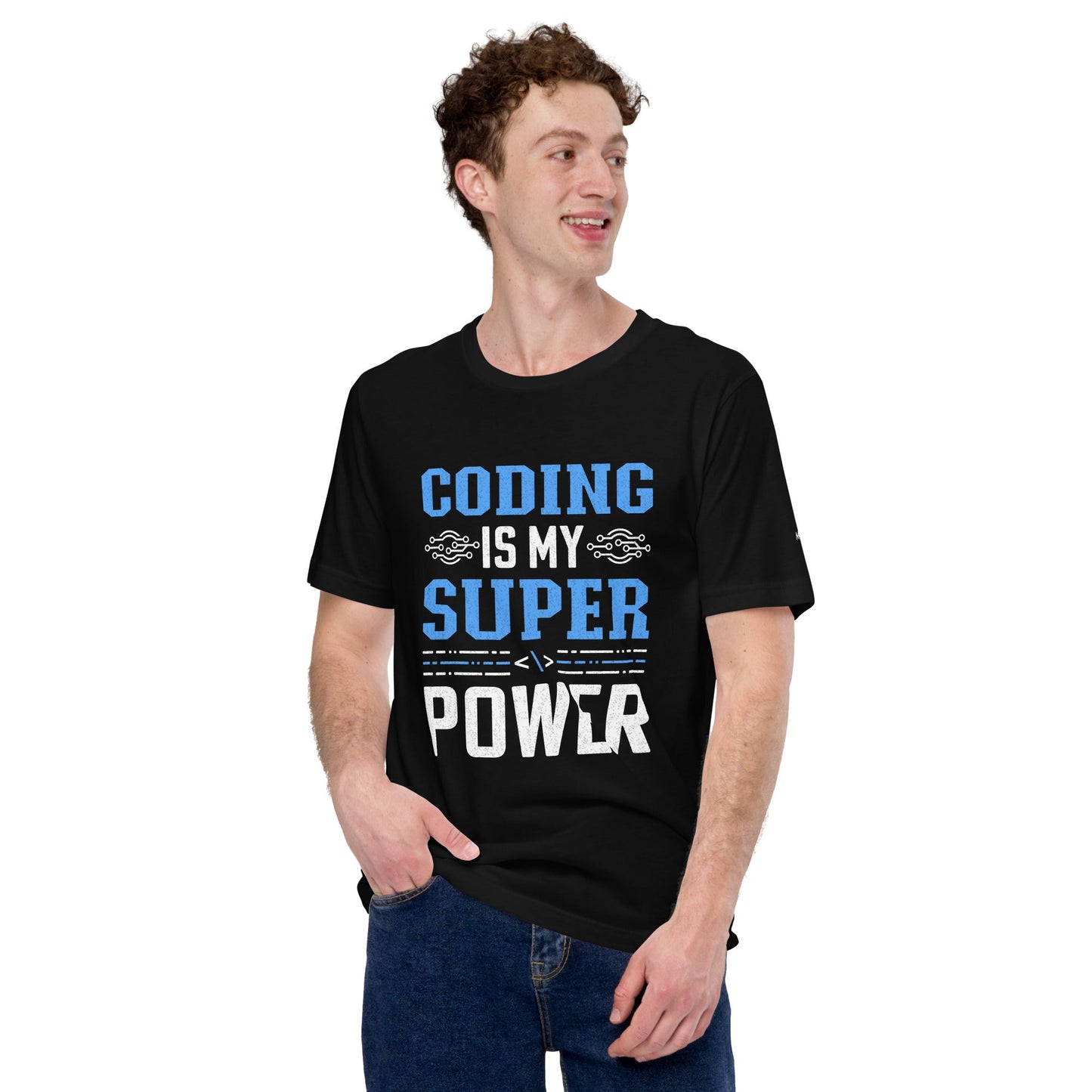 Coding is My Super Power - Unisex t-shirt by DarkByteGear