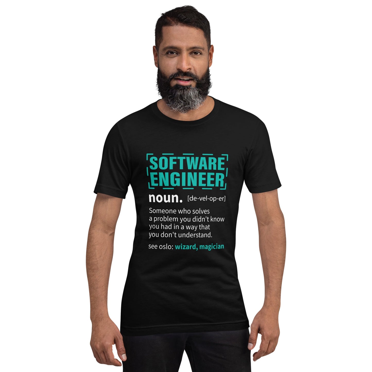 Software Engineer Def : Blue Unisex t-shirt by DarkByteGear