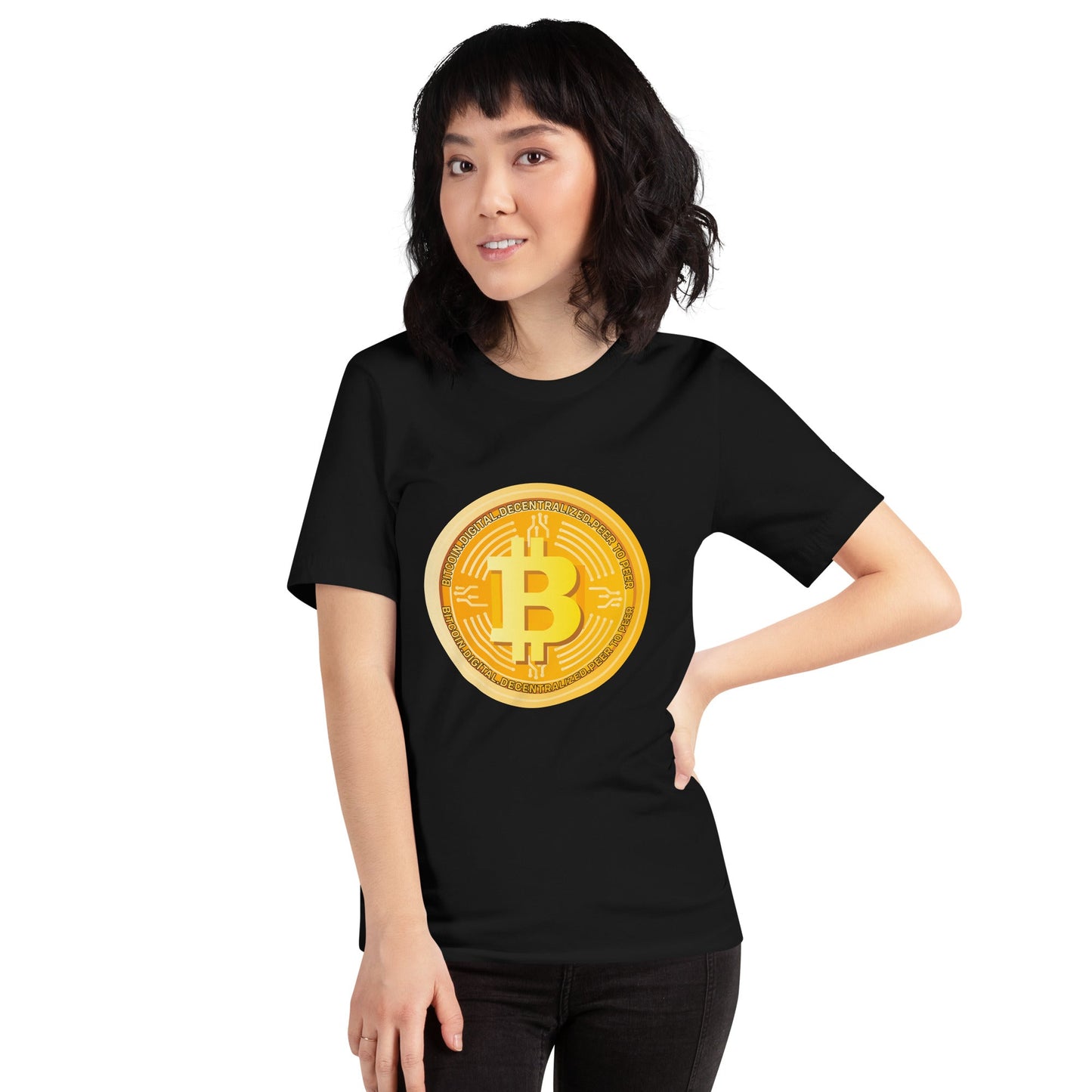 Bitcoin Medal - Unisex t-shirt by DarkByteGear