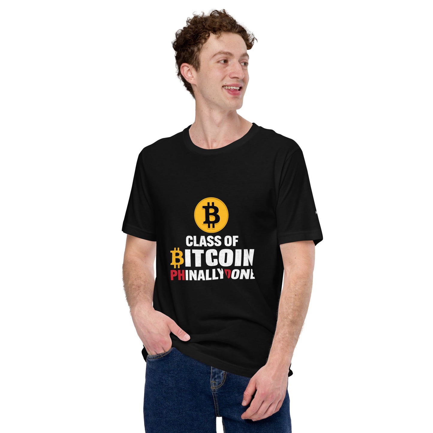 Class of Bitcoin Phinally done - Unisex t-shirt by DarkByteGear