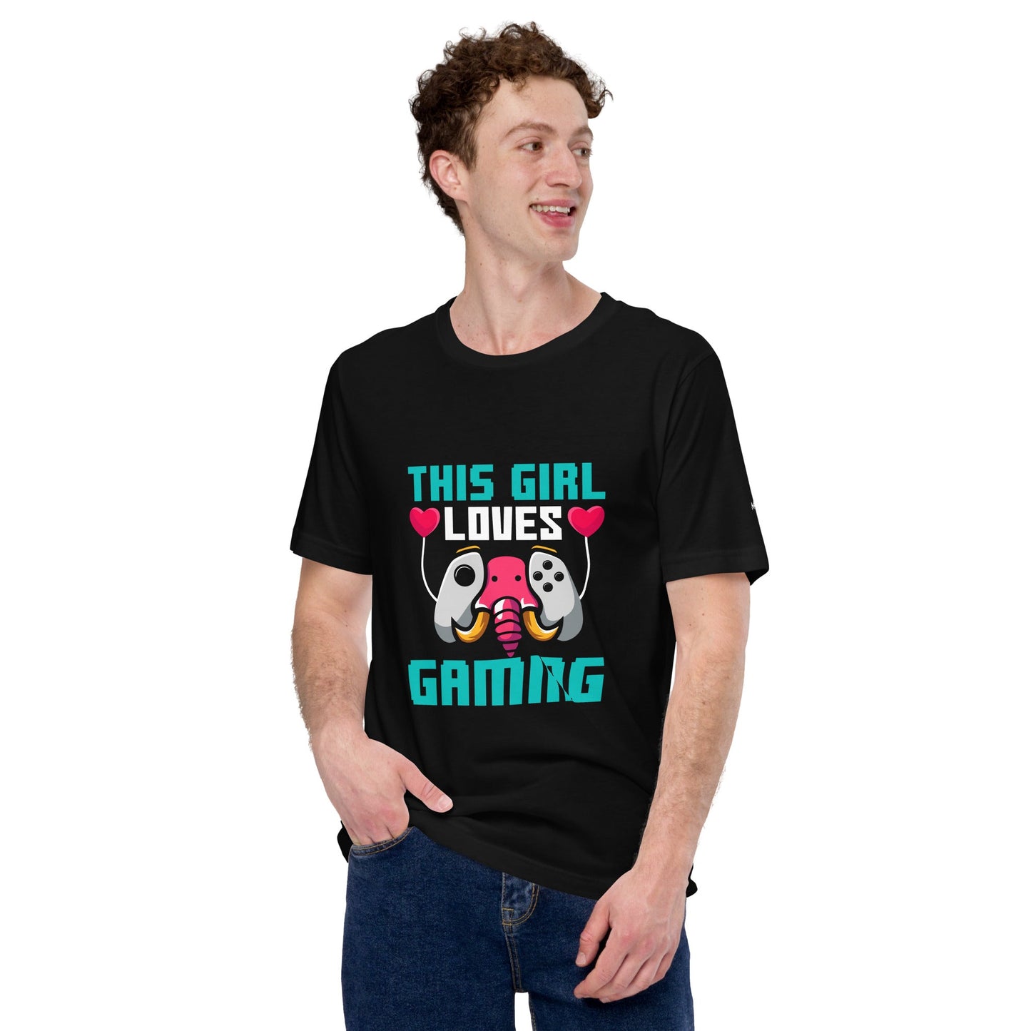 This girl Loves video games ( RiMa ) - Unisex t-shirt by DarkByteGear