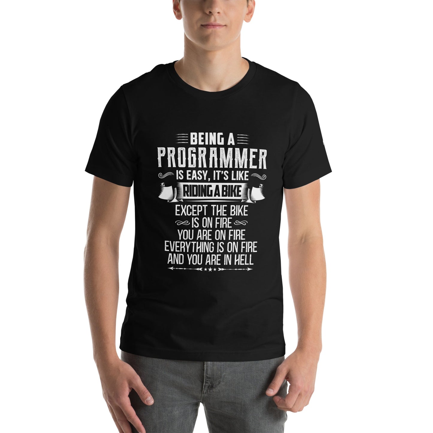 Being a Programmer is easy - Unisex t-shirt by DarkByteGear