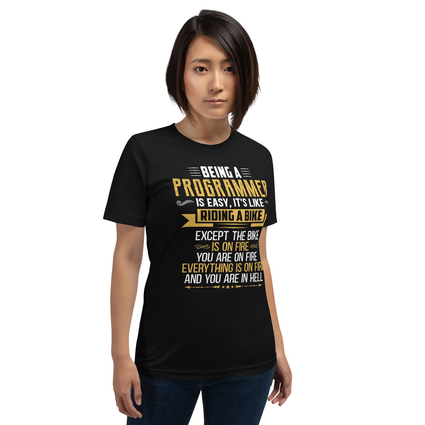 Being a Programmer is easy V2 - Unisex t-shirt by DarkByteGear