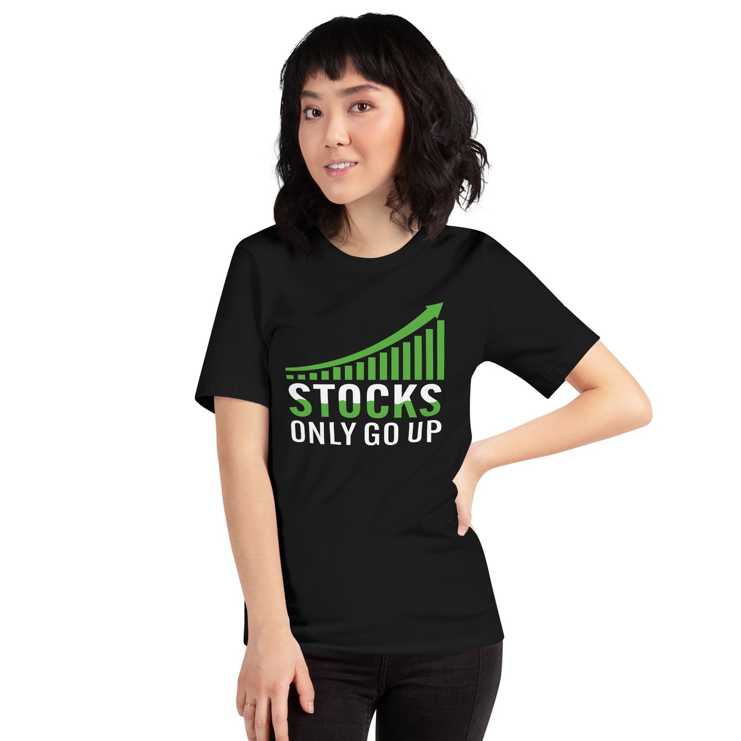 Stocks only Go up - Unisex t-shirt by DarkByteGear