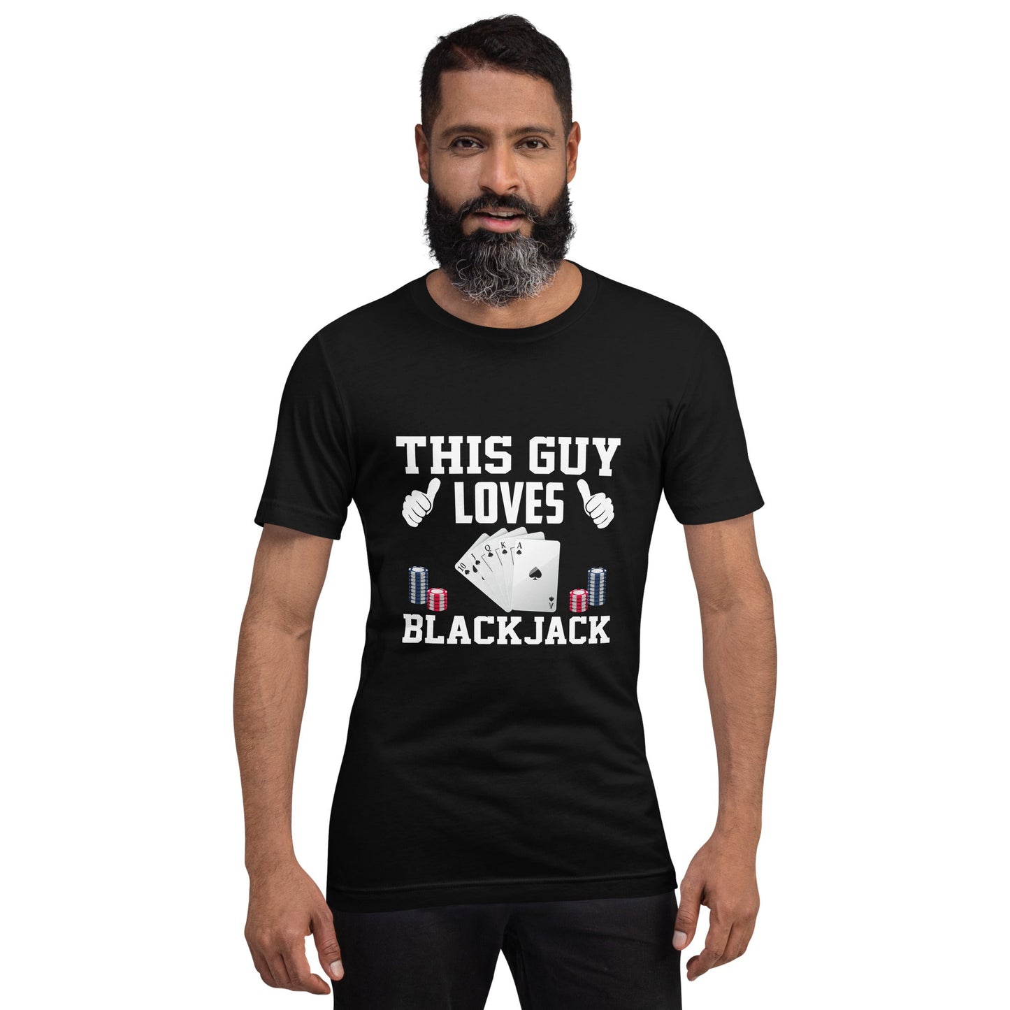 This Guy Loves Black Jack V1 - Unisex t-shirt by DarkByteGear