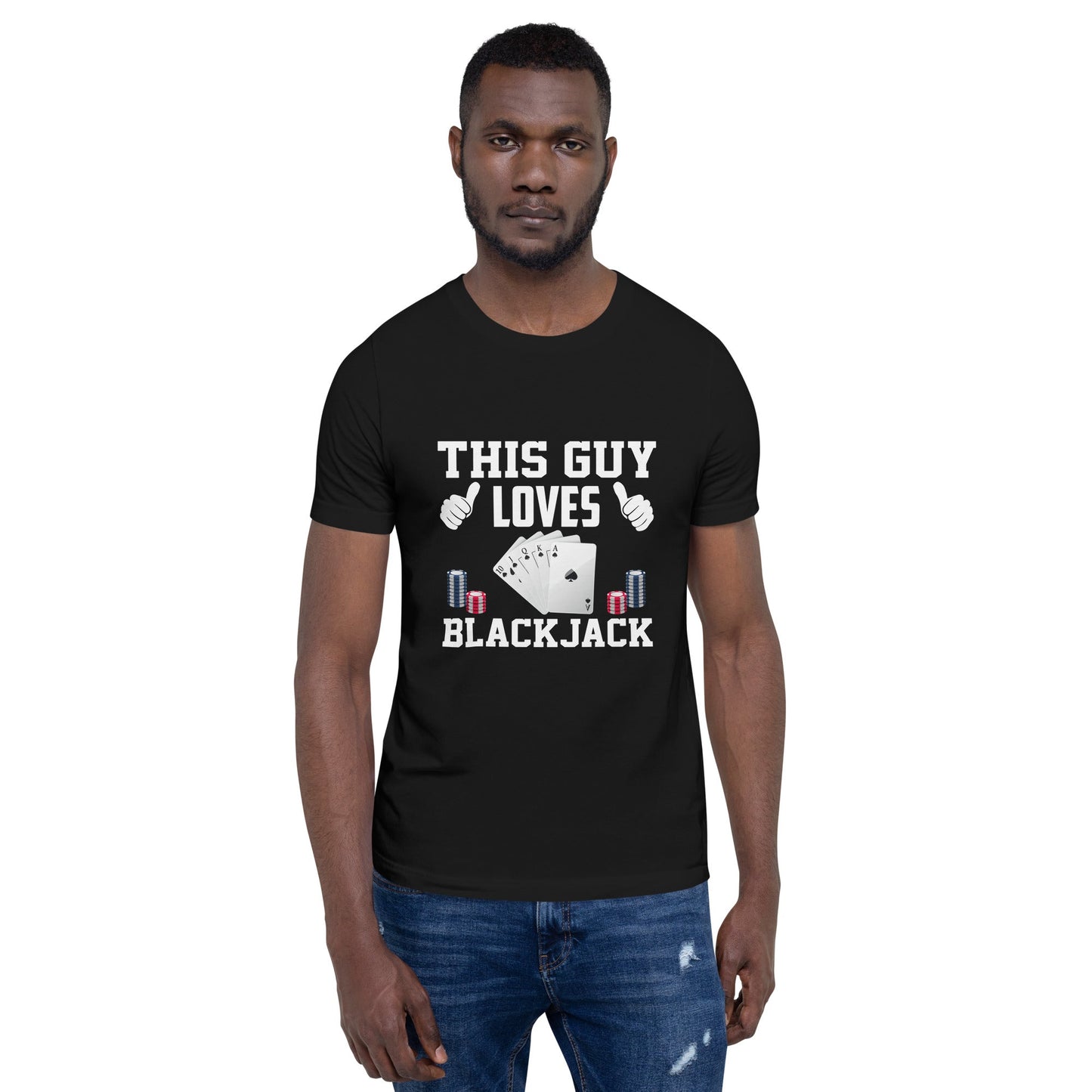 This Guy Loves Black Jack V1 - Unisex t-shirt by DarkByteGear