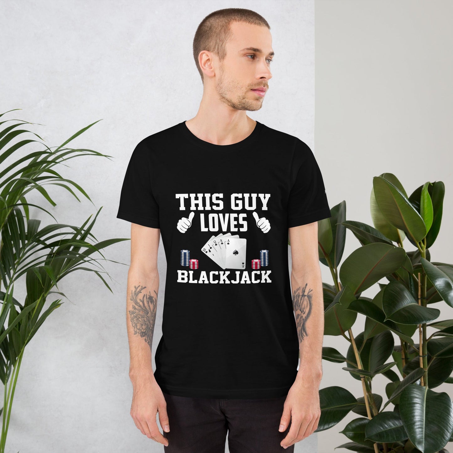 This Guy Loves Black Jack V1 - Unisex t-shirt by DarkByteGear