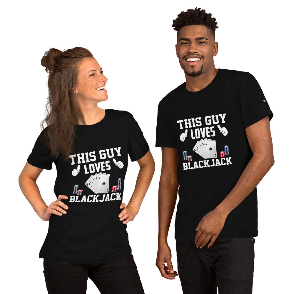 This Guy Loves Black Jack V1 - Unisex t-shirt by DarkByteGear