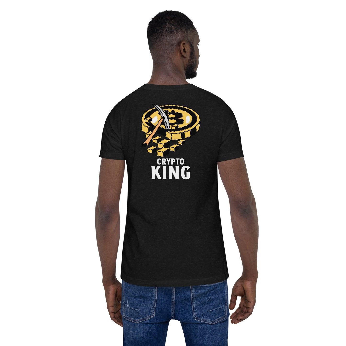 Crypto King - Unisex t-shirt (back print) by DarkByteGear