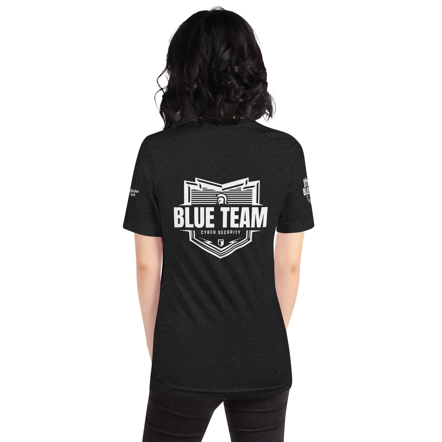 Cyber Security Blue Team V1 - Unisex t-shirt ( Back Print ) by DarkByteGear